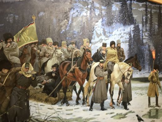 Sergey Choudanov, The great Siberian Ice March. 2014. Oil on canvas