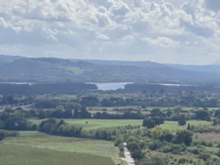 Atemberaubendes Panorama vom Dorf Castiglione über das Tibertal